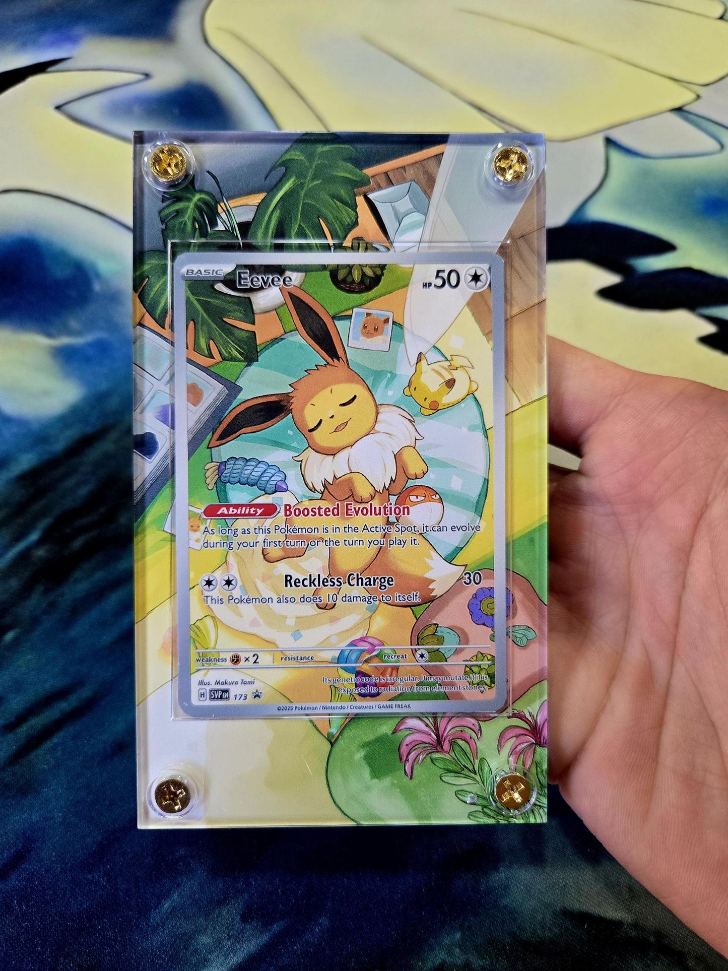 Pokemon Eevee Promo 173 Prismatic Evolutions ETB Custom Case Extended Artwork