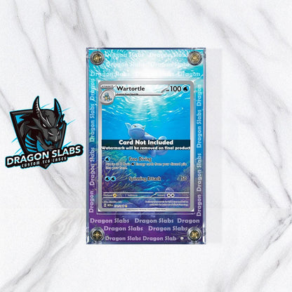 Pokemon 151 Wartortle IR 171 Custom Display Case Extended Artwork
