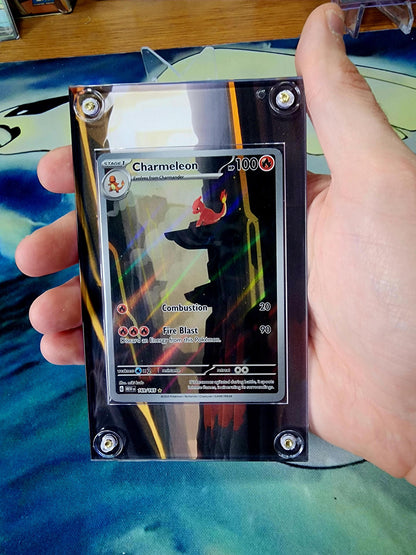 Pokemon Charmander, Charmeon, Charizard 151 Custom Display Cases Extended Artwork