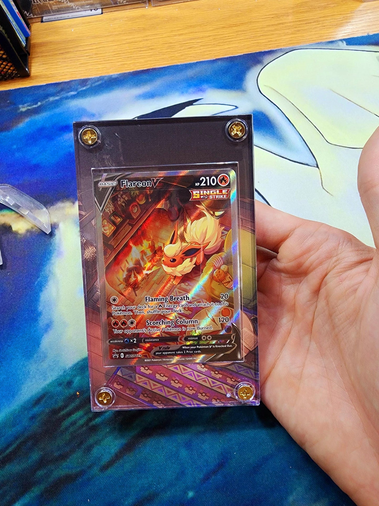 Pokemon Flareon V Alt Art SWSH179 Promo Extended Artwork Case