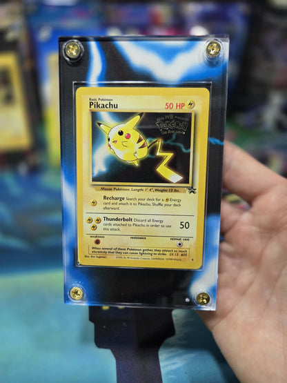 x4 Pokemon Pikachu Dragonite Mewtwo Electabuzz Black Star Movie Promo Extended Art Custom Cases