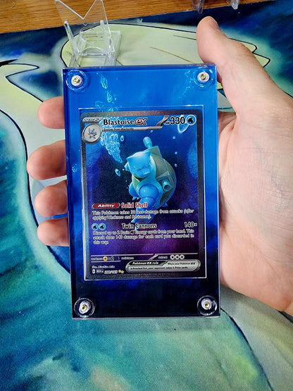 Pokemon Squirtle, Wartortle, Blastoise 151 Custom Display Cases Extended Artwork