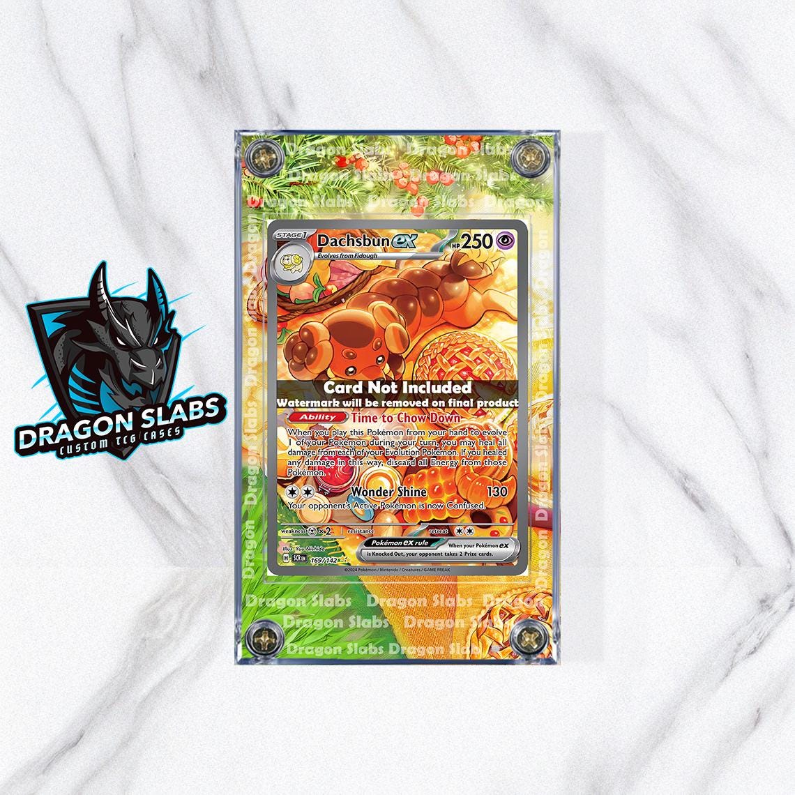 Pokemon Dachsbun EX SIR Stellar Crown SIR 169/142 Extended Artwork Case