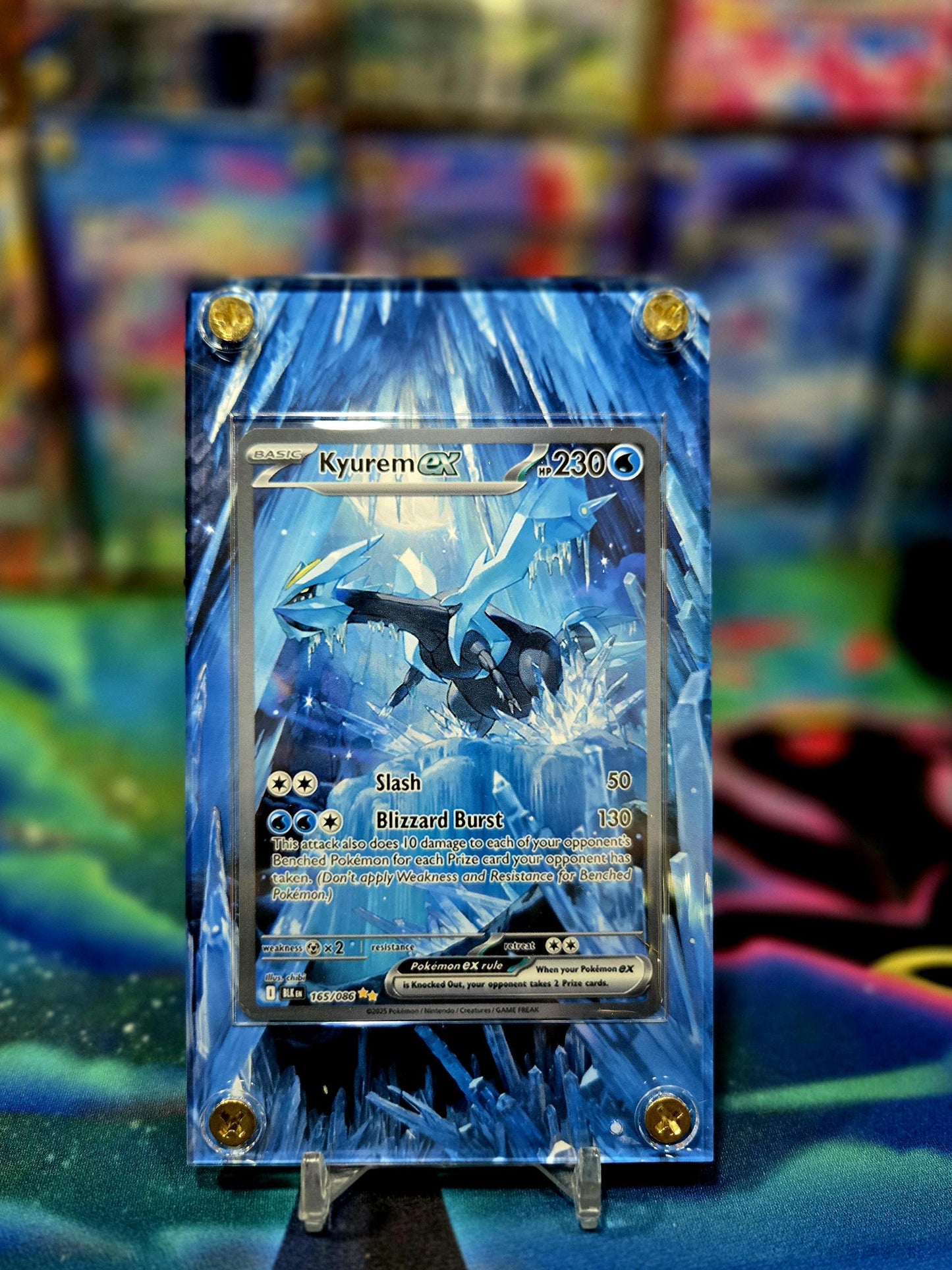 Pokemon Kyurem EX 165/086 SIR Black Bolt Extended Art Case