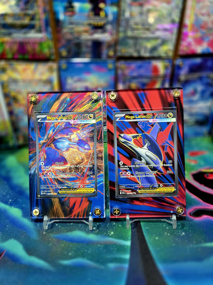x2 Pokemon Mega Latias EX 181 163 Mega Evolution Extended Art Custom Cases