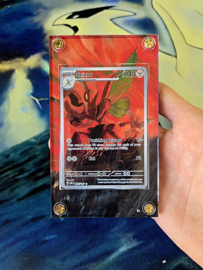 Pokemon Scizor IR 205/197 Obsidian Flames Extended Art Case