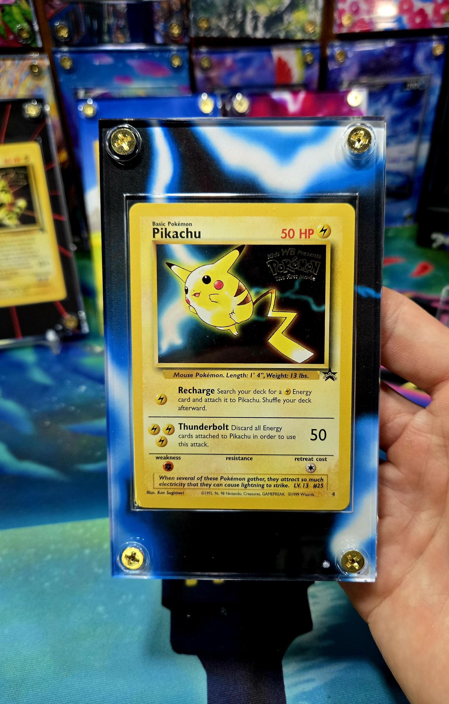 Pokemon Pikachu Black Star Promo #4 Extended Art Custom Case