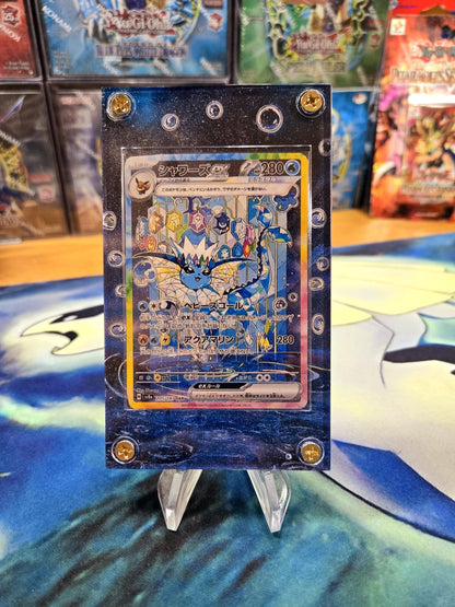 Pokemon Card Vaporeon EX SAR 205/187 sv8a Terastal Festival Pristmatic Evolutions Custom Case