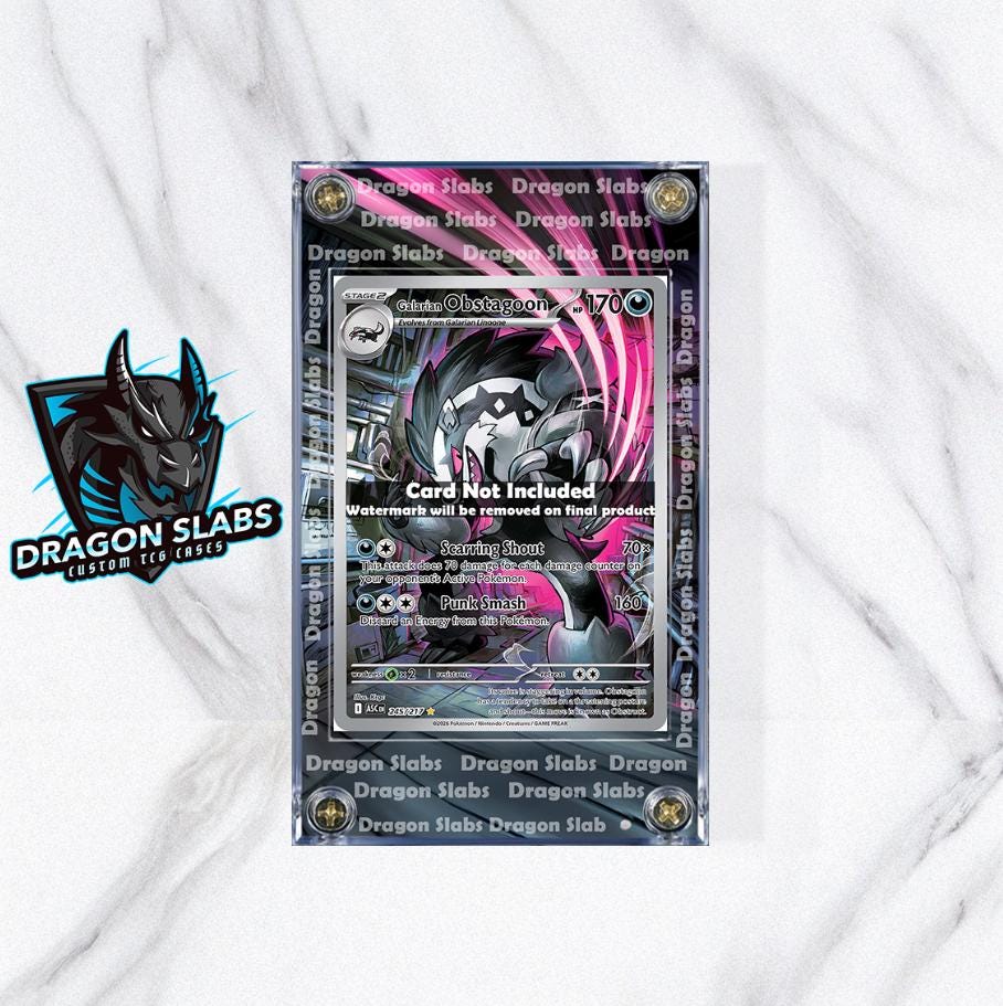 Pokemon Galarian Obstagoon 245/217 Ascended Heroes Extended Artwork Case