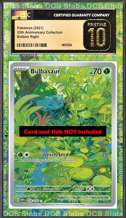 Bulbasaur 166/165 PSA bgs CGC tag Extended Artwork Pokemon 151