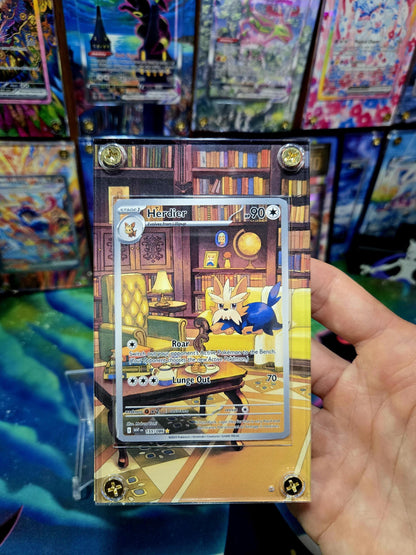 Pokemon Herdier IR 155/086 White Flare Extended Art Case