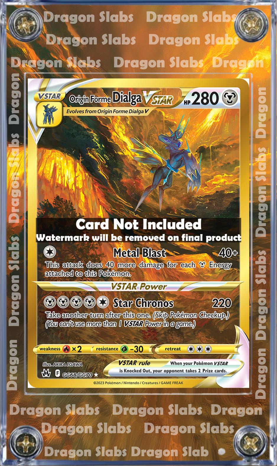 Pokemon Dialga VSTAR GG68 Crown Zenith Promo Alt Art Extended Art Case