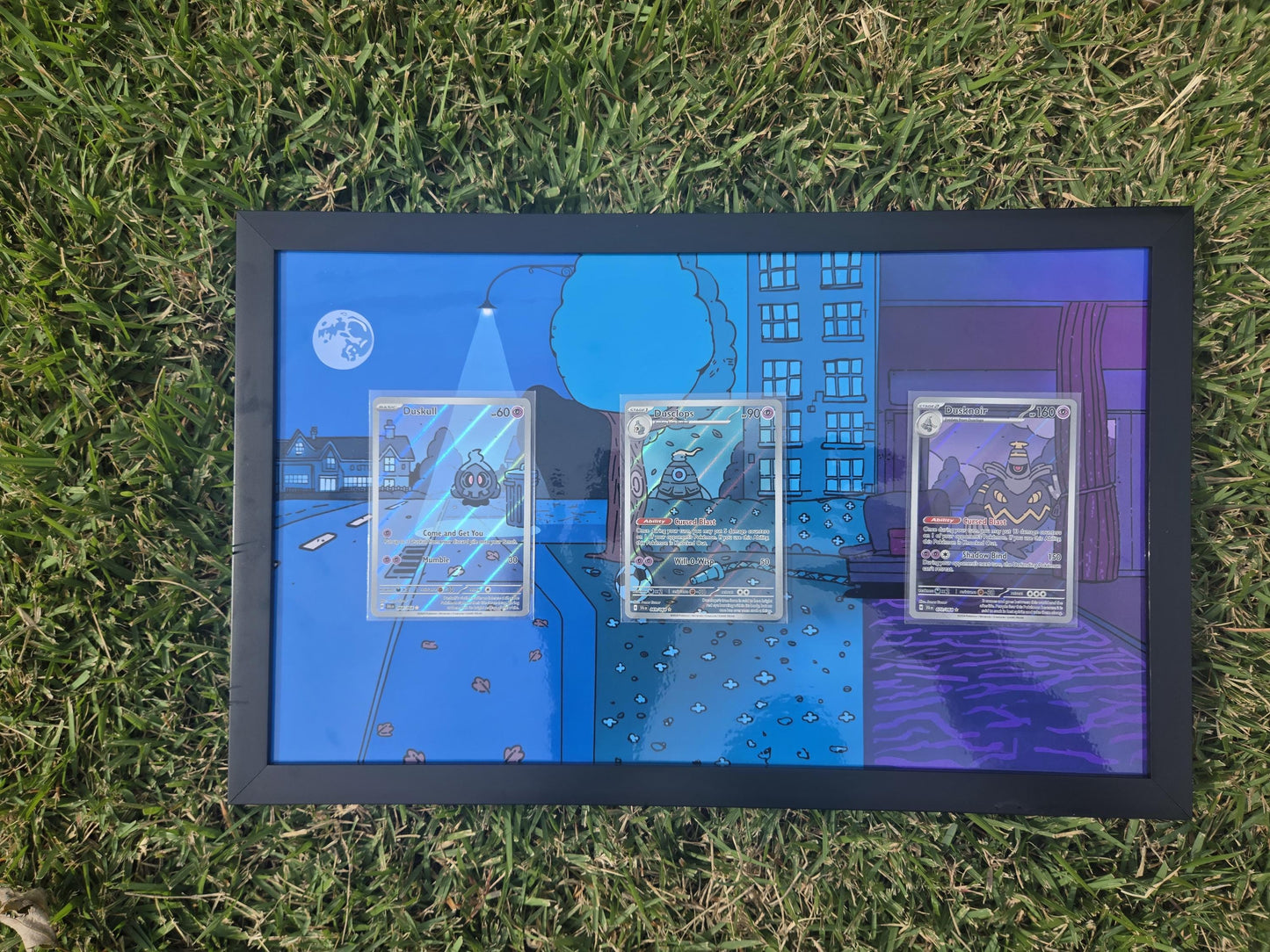 Pokemon Duskull Duclops Dusknoir Shrouded Fable 8.5 x 14" Display Frame Extended Artwork