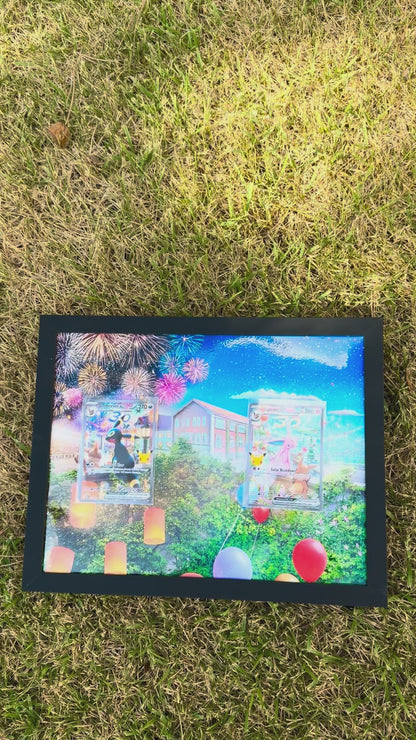 Umbreon & Espeon Promos 30th Anniversary Celebrations 8.5 x 11" Display Frame